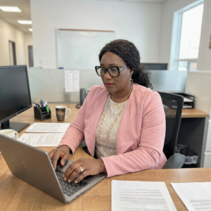 Abimbola Adegoke at work